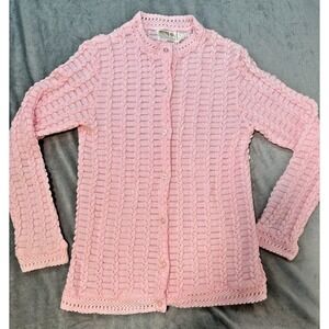 Vtg Montgomery Ward Crochet Womens Sz S Grannycore Dainty Balletcore Corquette